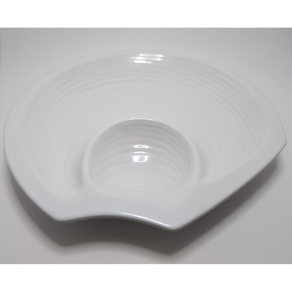 Gourmet Himark Kitchen Serving Platter Ceramic Seashell White Vintage Japan - Picture 4 of 8